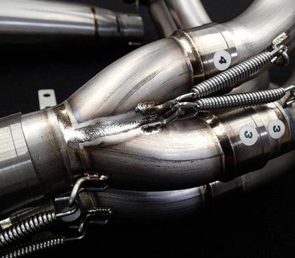 Vandemon Brushed Titanium Exhaust System Kawasaki Ninja H2 & H2R 2015-2024