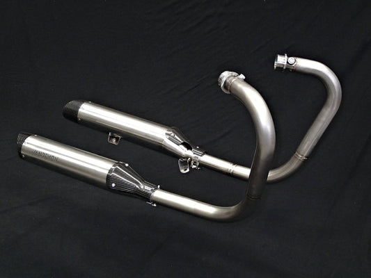 Vandemon Brushed Titanium Exhaust Triumph Bonneville Bobber and Speedmaster 1200 2017-2024