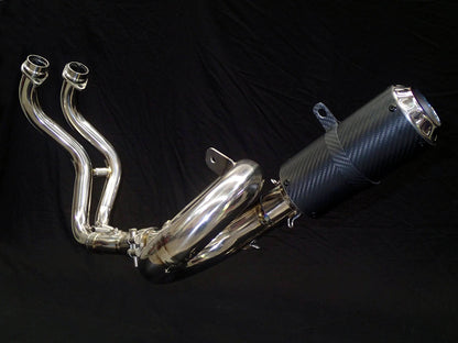 Vandemon Carbon Muffler Titanium Exhaust System Yamaha R7 MT07 FZ07 XSR700 Tracer 700/GT Tracer 7/GT 2014-2023