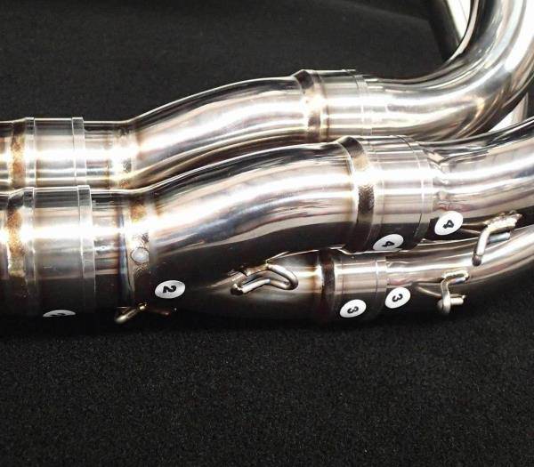 Vandemon Polished Titanium Exhaust System Kawasaki Ninja H2 & H2R 2015-24