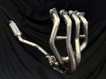 Vandemon Side Mount Titanium Race Exhaust System Kawasaki ZX4R-ZX4RR 2023-2024