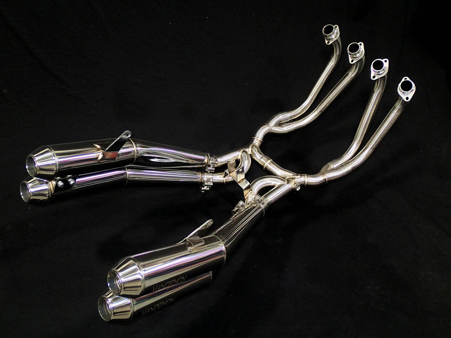 Vandemon Stainless Steel Exhaust System Kawasaki Z900RS Cafe Racer Retro 2018-2024