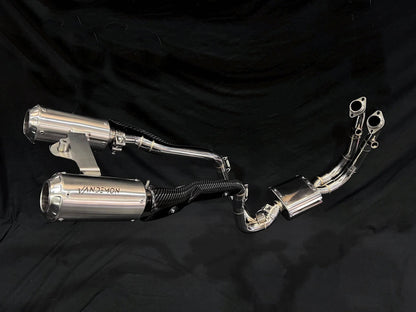 Vandemon Stainless Steel / Titanium High Mount Exhaust System CFMOTO 450SR-S 2023-on