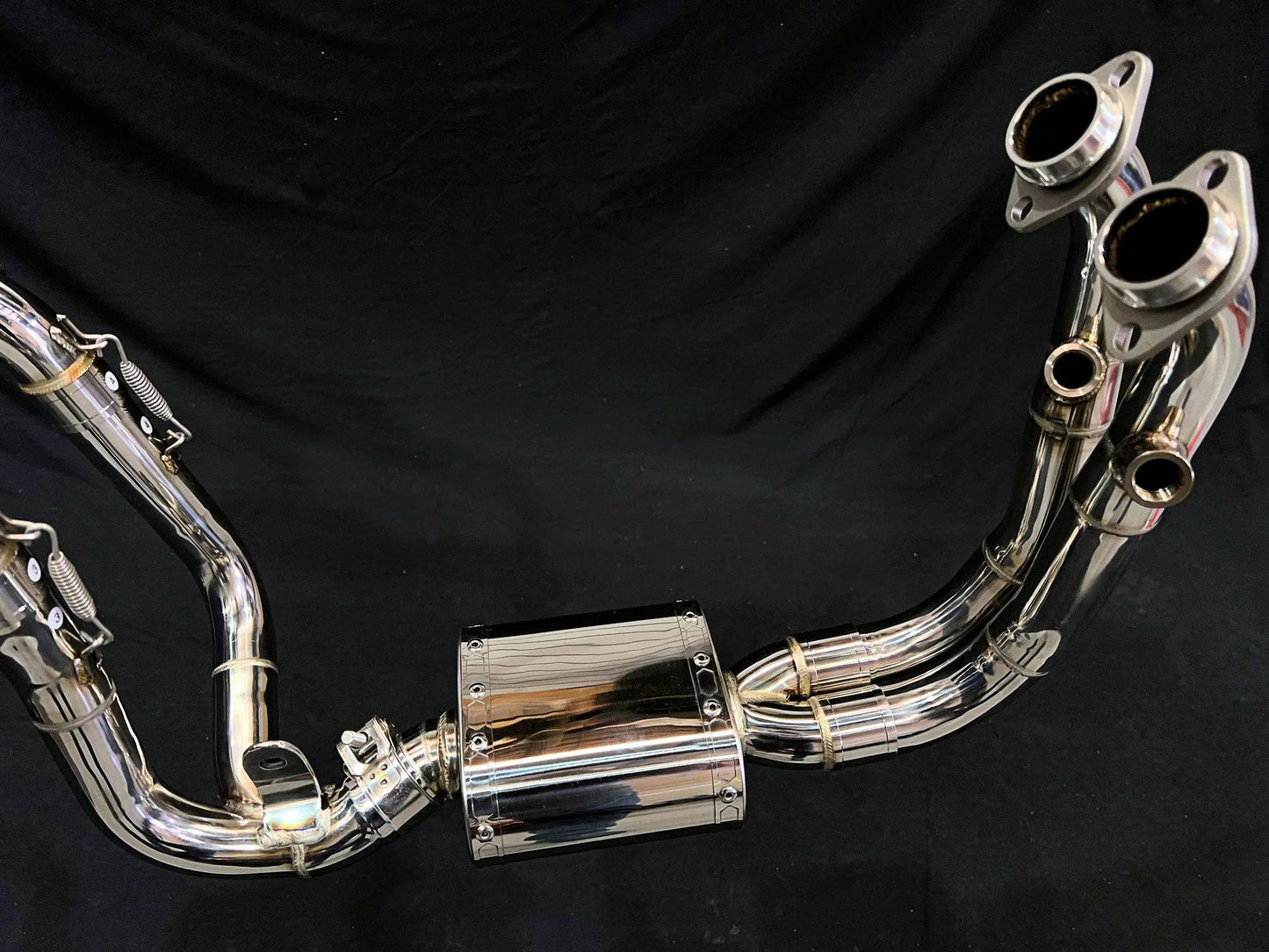 Vandemon Stainless Steel / Titanium High Mount Exhaust System CFMOTO 450SR-S 2023-on