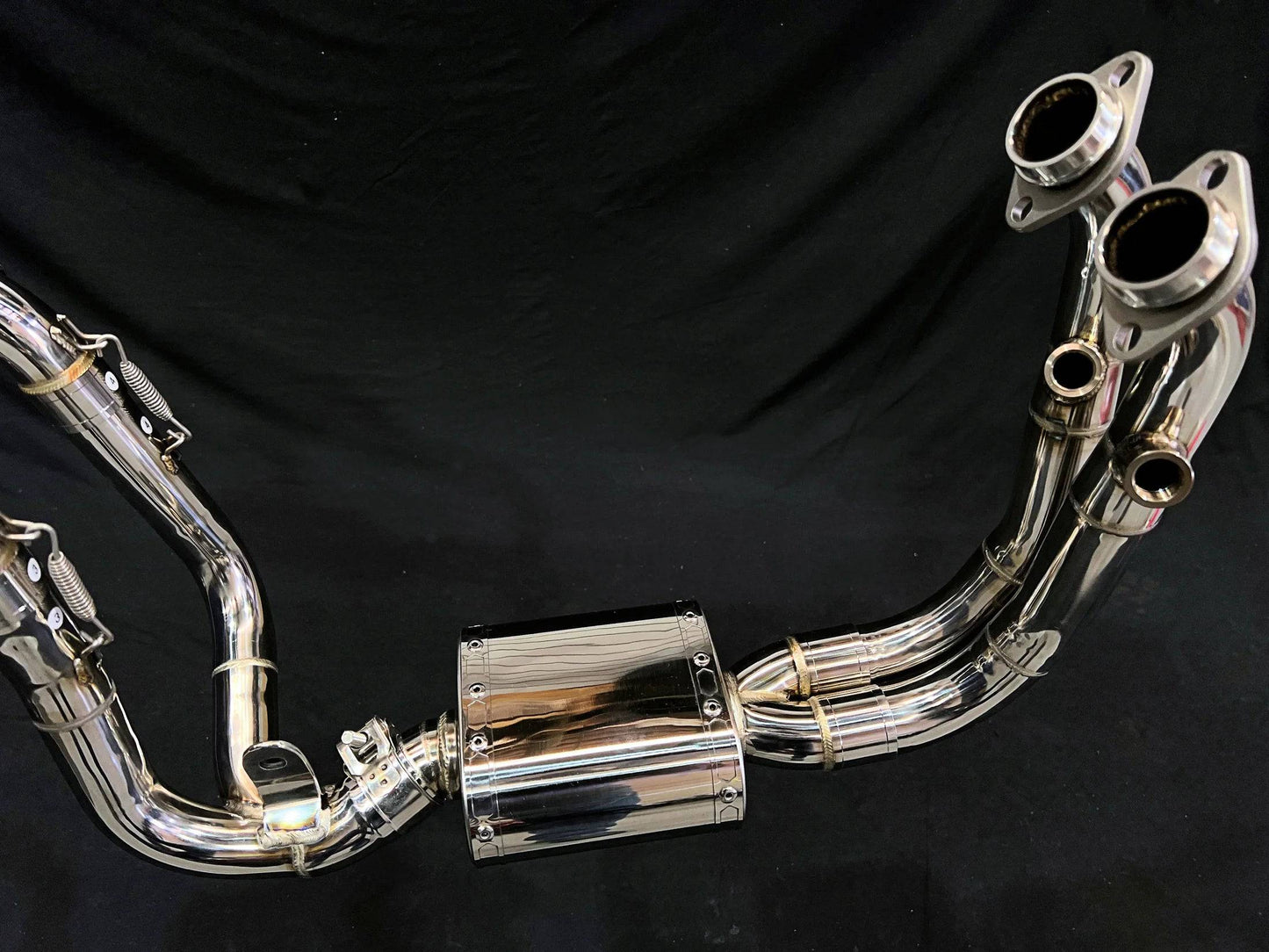 Vandemon Stainless Steel / Titanium High Mount Exhaust System CFMOTO 450SR & SS