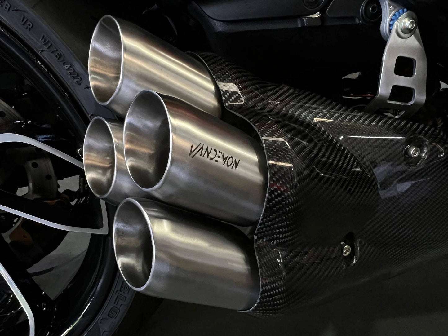 Vandemon Stealth Bimodal Quattro Titanium Exhaust System Ducati Diavel V4 2023-2024