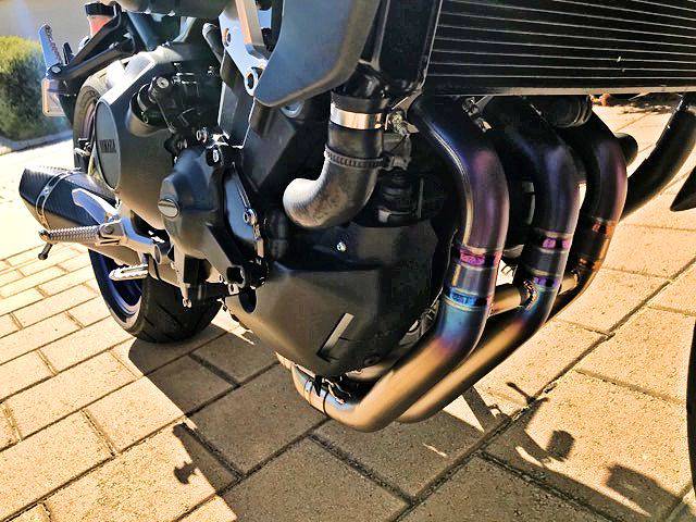 Vandemon Titanium Exhaust & Carbon Fibre Muffler Yamaha MT09 FZ09 XSR900 2014-2020