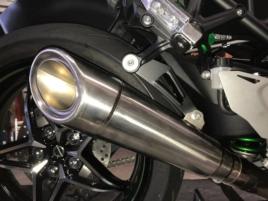 Vandemon Titanium Exhaust & H2R Titanium Muffler Kawasaki H2 SE SX 2018-2024 - Adventure Parts