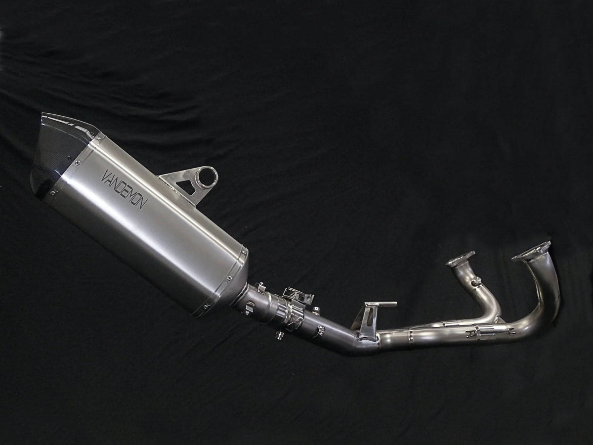 Image showcasing Vandemon Titanium Exhaust System & OEM Valve Function BMW R1250GS ...