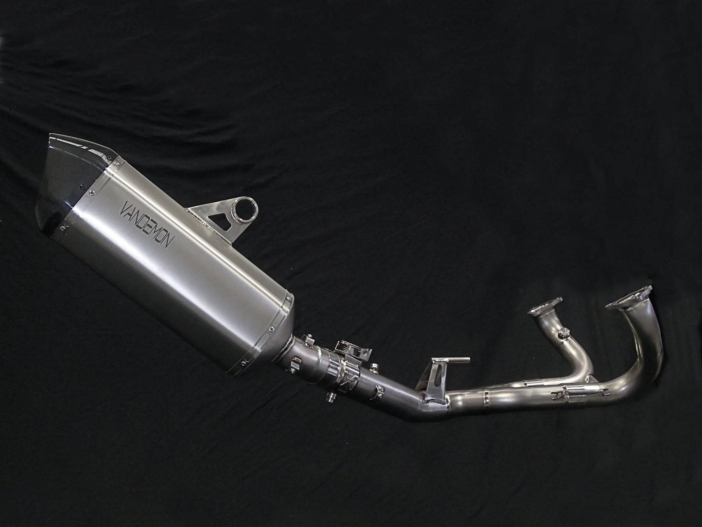 Vandemon Titanium Exhaust System & OEM Valve Function BMW R1250GS Adventure 2019-2023