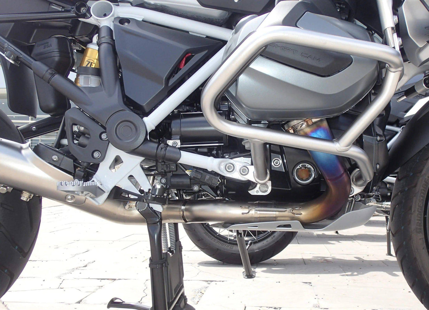 Vandemon Titanium Exhaust System & OEM Valve Function BMW R1250GS Adventure 2019-2023