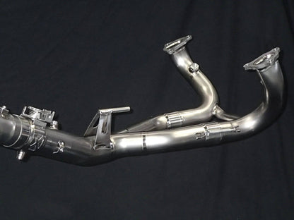 Vandemon Titanium Exhaust System & OEM Valve Function BMW R1250GS Adventure 2019-2023