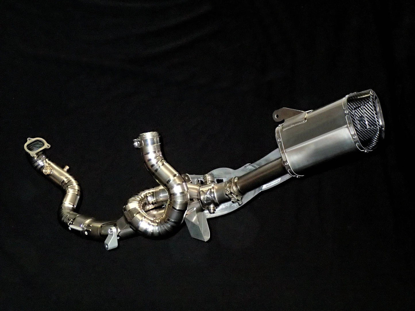 Vandemon Titanium Exhaust System with OEM Exhaust Valve Function Ducati Multistrada 1200-1260 Titanium Exhaust System with OEM Exhaust Valve Function