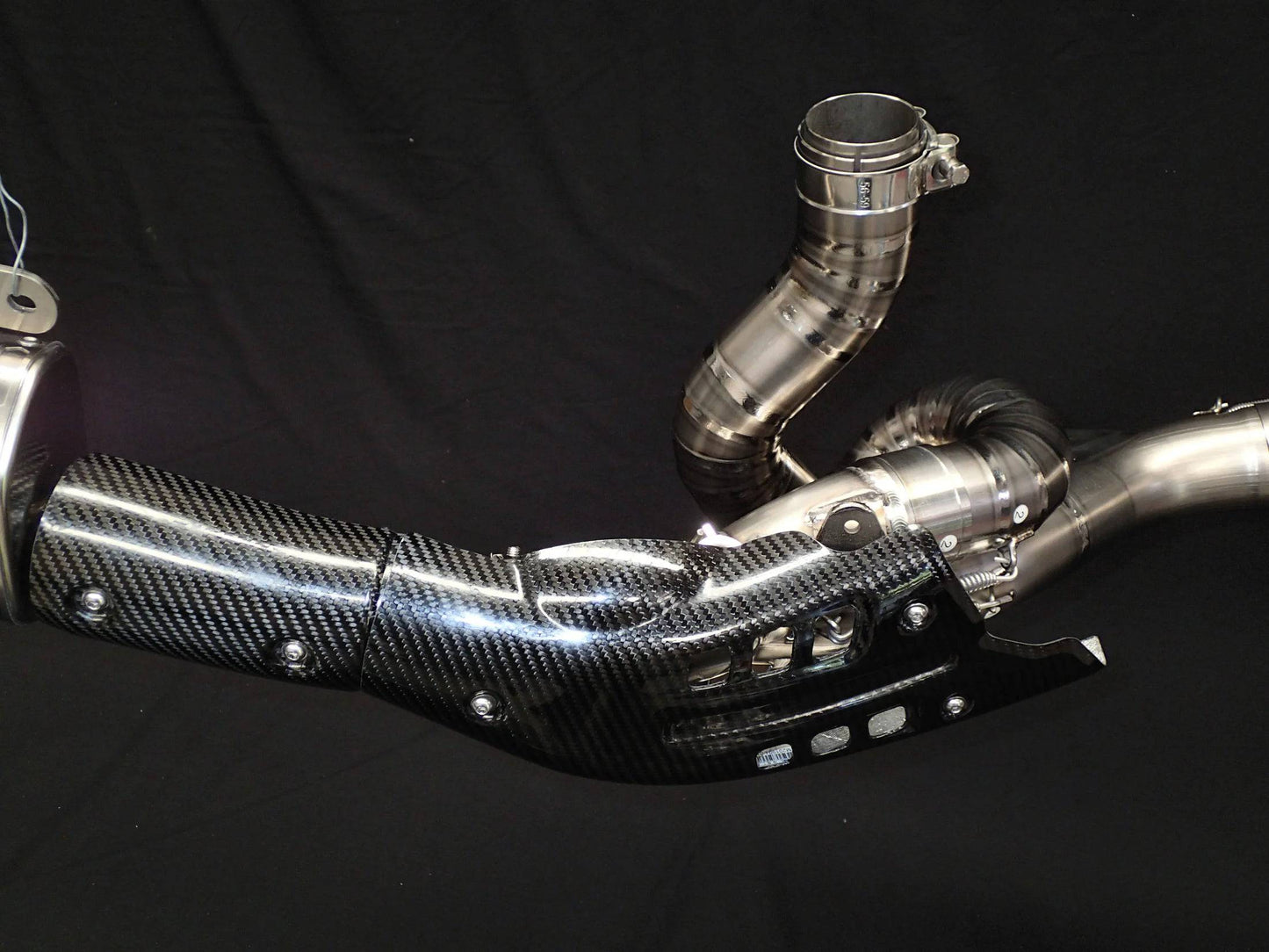 Vandemon Titanium Exhaust System with OEM Exhaust Valve Function Ducati Multistrada 1200-1260 Titanium Exhaust System with OEM Exhaust Valve Function