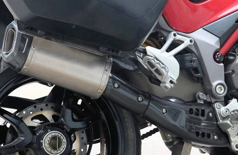 Vandemon Titanium Exhaust System with OEM Exhaust Valve Function Ducati Multistrada 1200-1260 Titanium Exhaust System with OEM Exhaust Valve Function