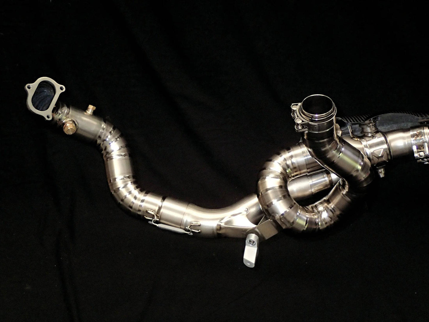 Vandemon Titanium Exhaust System with OEM Exhaust Valve Function Ducati Multistrada 1200-1260 Titanium Exhaust System with OEM Exhaust Valve Function