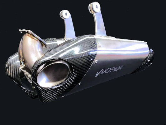 Vandemon Titanium Muffler Low Mount Slip-On Ducati Panigale 899, 1199, 1199R 2012-15