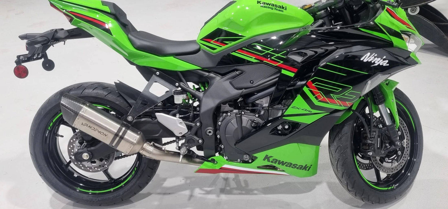 Vandemon Titanium Race Exhaust System Kawasaki ZX25R