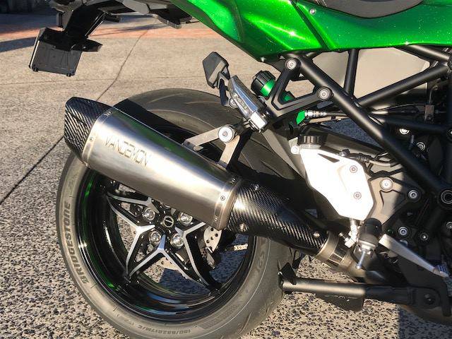 Vandemon Titanium Slip-On Muffler Kawasaki H2 SE SX 2018-24 (DS14)