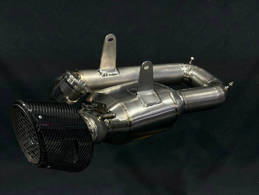 Vandemon Titanium Stealth Slip-On Bimodal Muffler Ducati V2 Panigale & Bayliss Edition 2022-2024