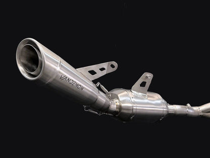 Vandemon Triple Slash Cut Titanium Exhaust Triumph 765 S/R/RS Street 2020-2024