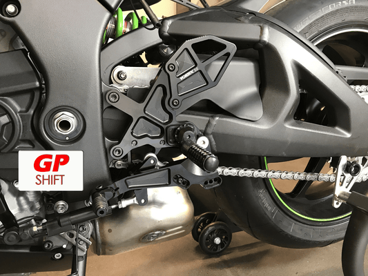 Vortex Racing V3 2.0 Rearsets Kawasaki Ninja ZX-10R 2021-2024 - Black - Adventure Parts