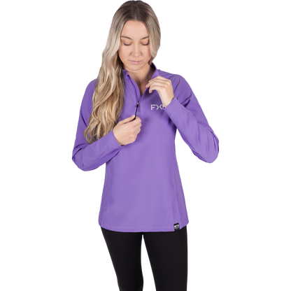 FXR Women's Breeze UPF 1/4 Zip Longsleeve