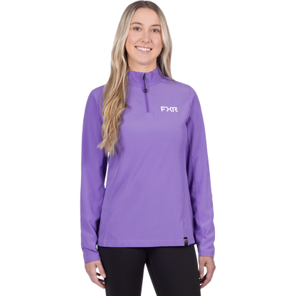 FXR Women's Breeze UPF 1/4 Zip Longsleeve