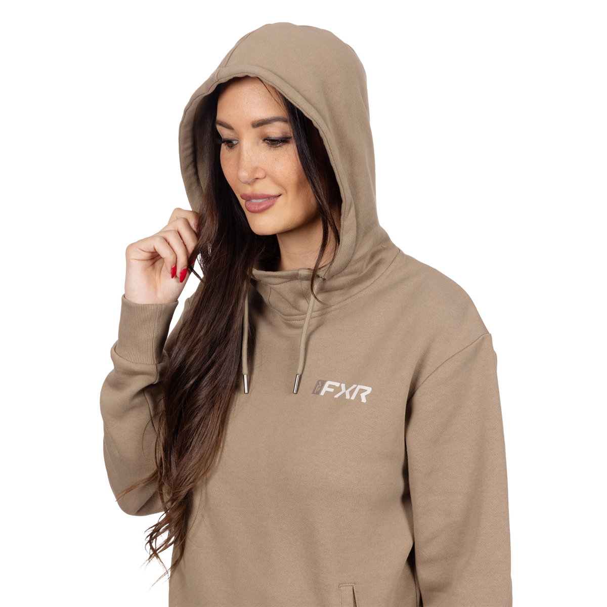 FXR Women's Mitered Cotton Pullover Hoodie