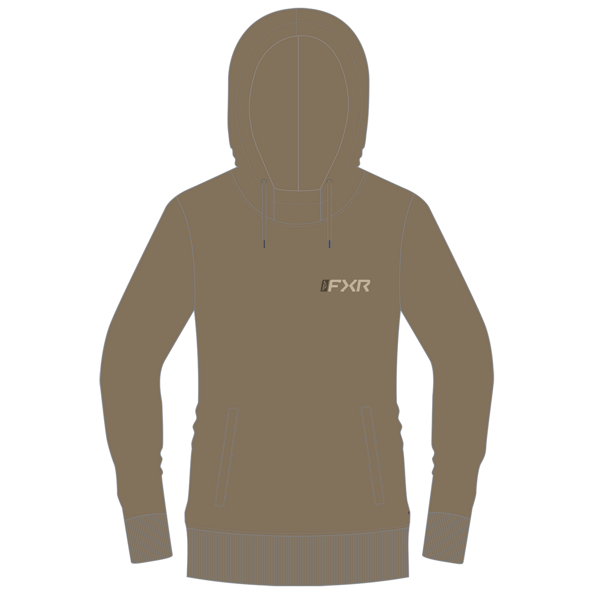 FXR Women's Mitered Cotton Pullover Hoodie