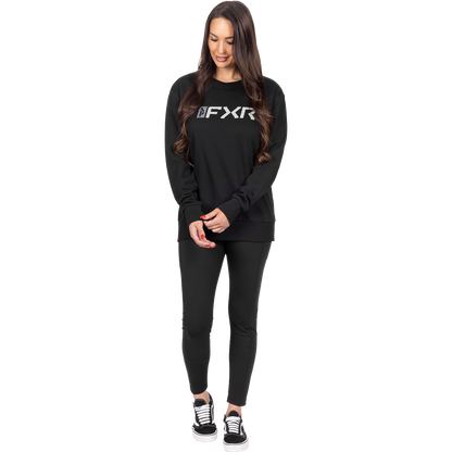 FXR Women's Mitered Cotton Crewneck Sweatshirt