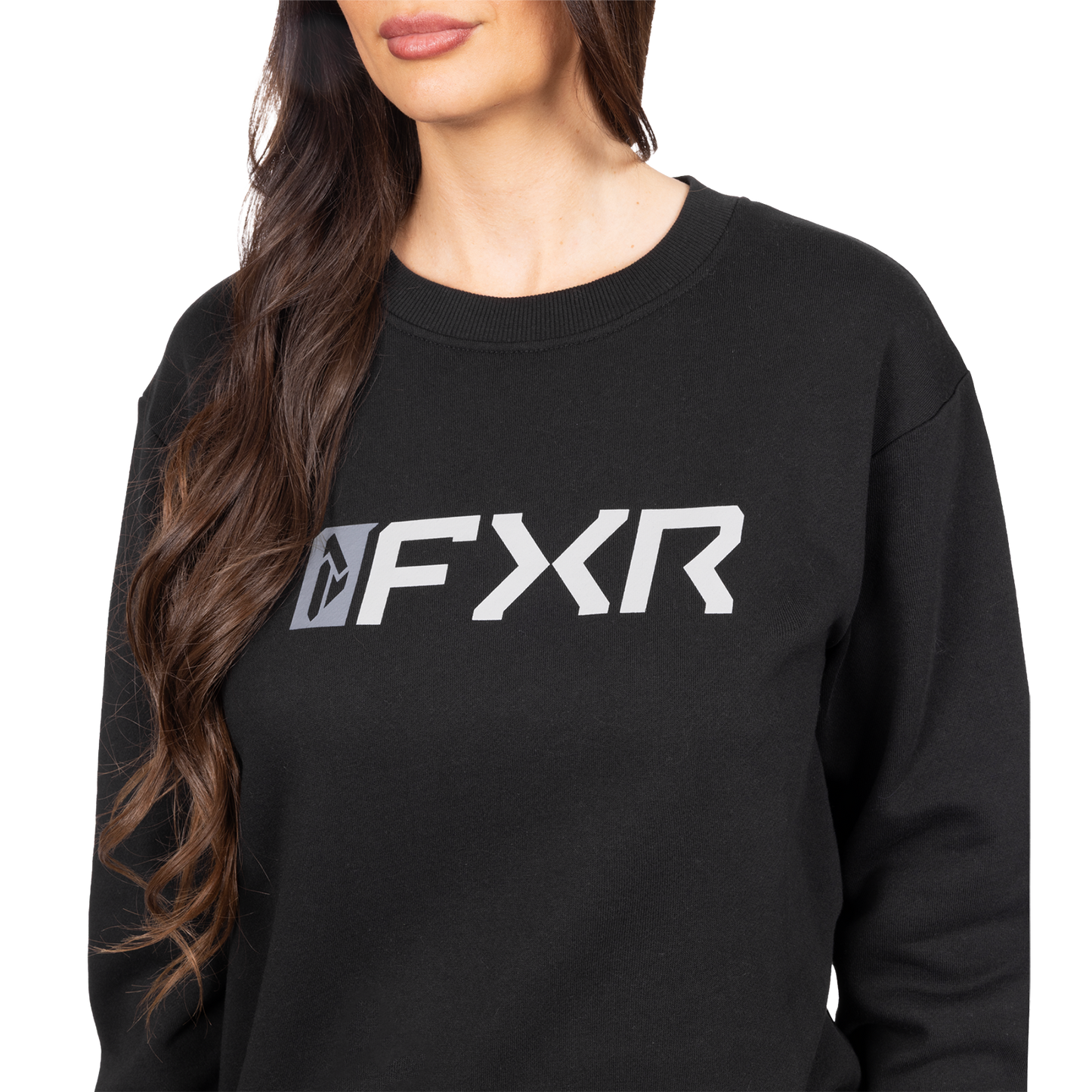 FXR Women's Mitered Cotton Crewneck Sweatshirt