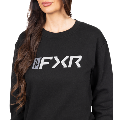 FXR Women's Mitered Cotton Crewneck Sweatshirt