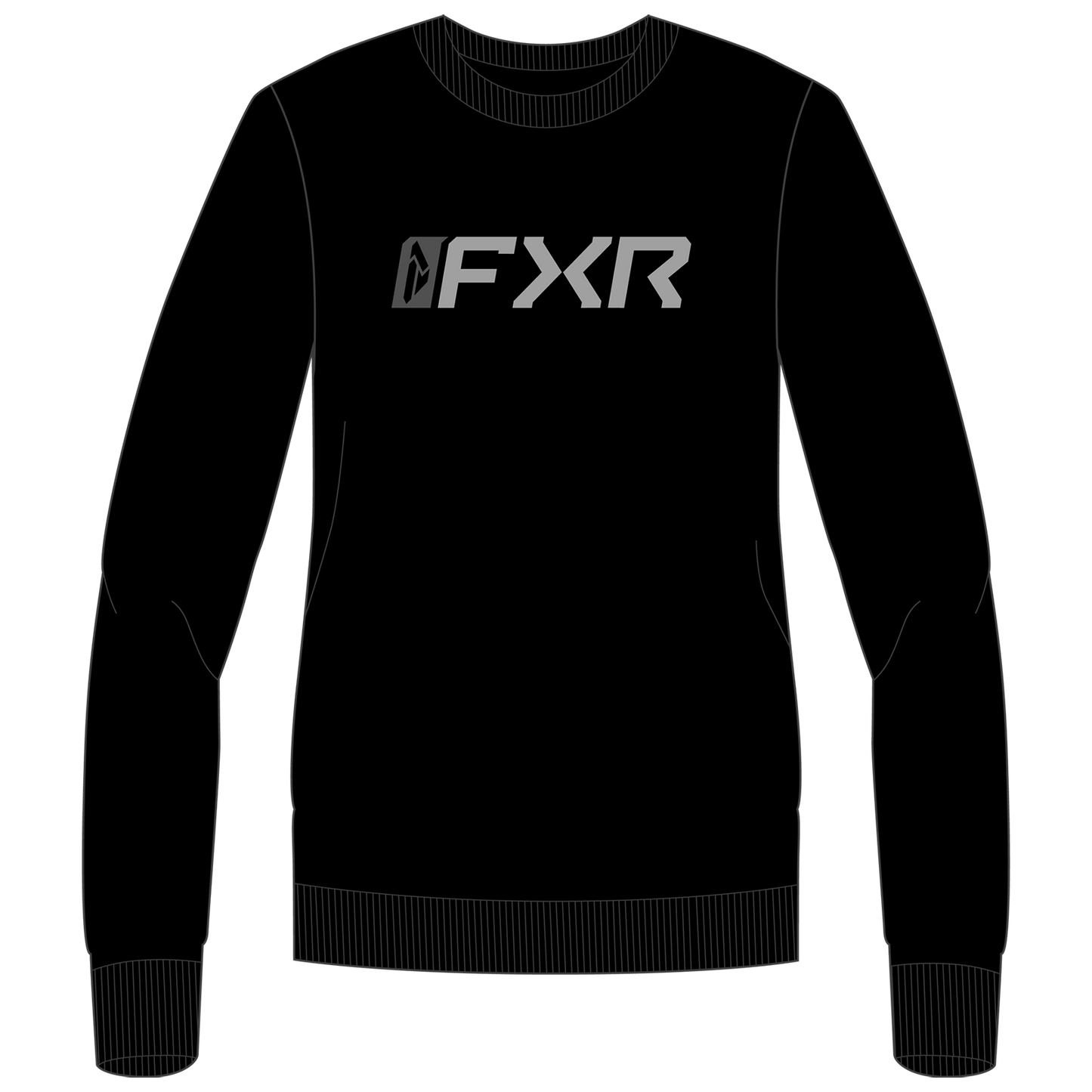 FXR Women's Mitered Cotton Crewneck Sweatshirt