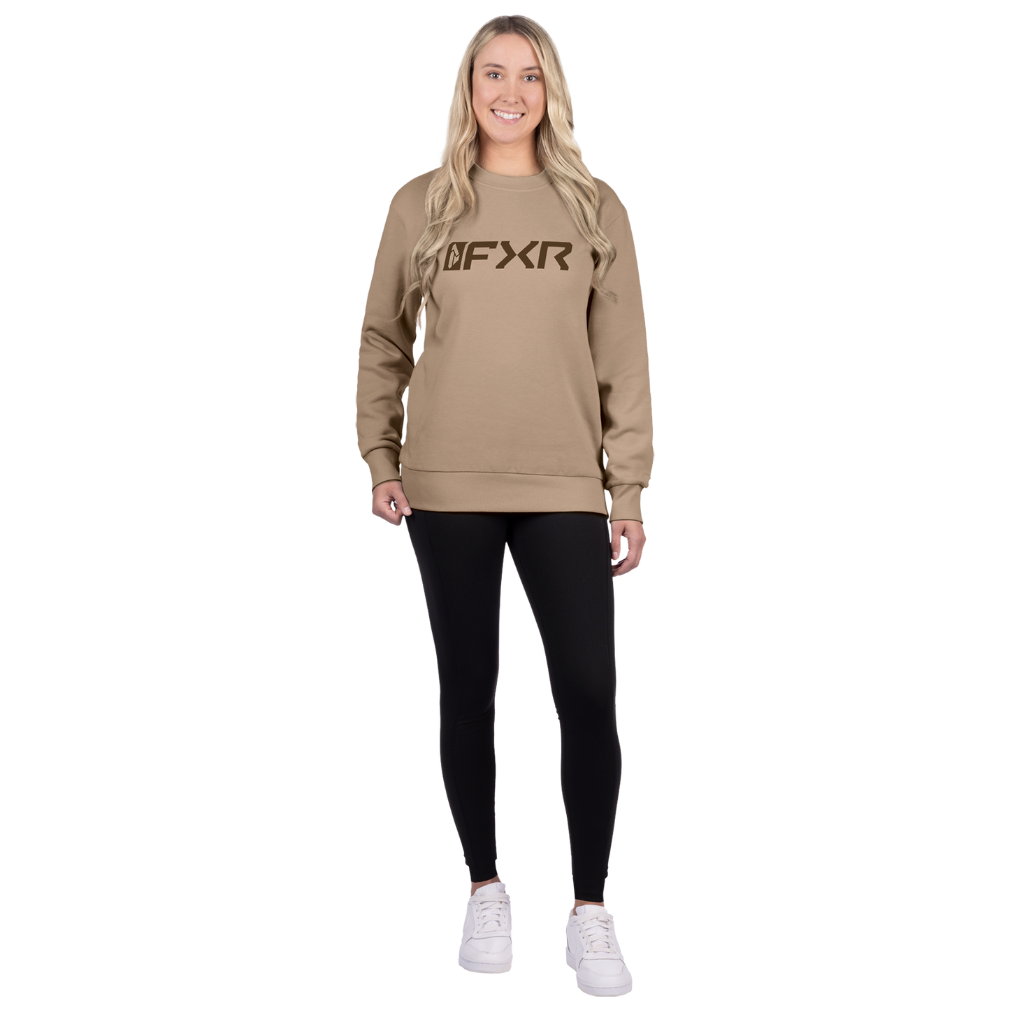 FXR Women's Mitered Cotton Crewneck Sweatshirt