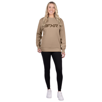 FXR Women's Mitered Cotton Crewneck Sweatshirt