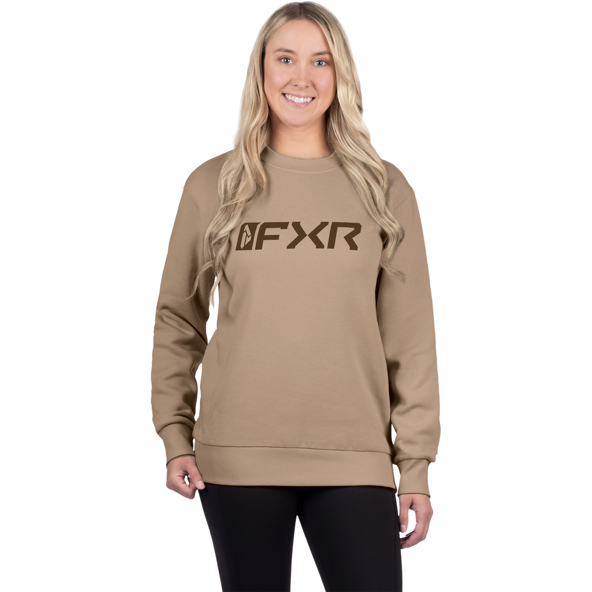 FXR Women's Mitered Cotton Crewneck Sweatshirt