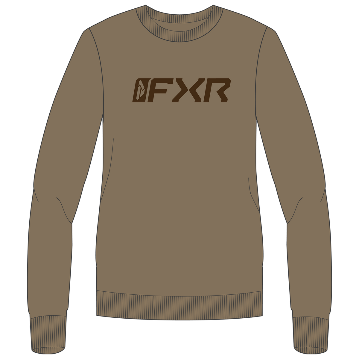 FXR Women's Mitered Cotton Crewneck Sweatshirt