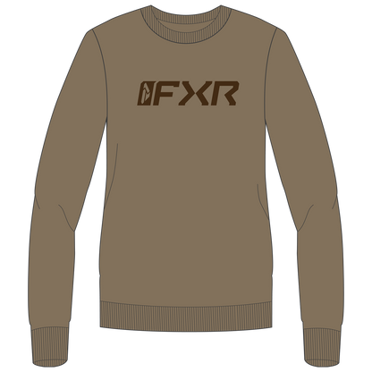 FXR Women's Mitered Cotton Crewneck Sweatshirt