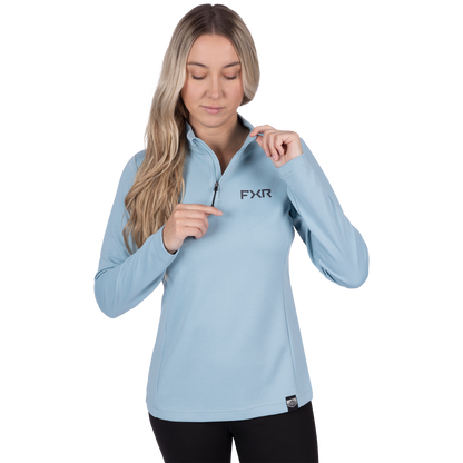 FXR Women's Pilot UPF 1/4 Zip Longsleeve