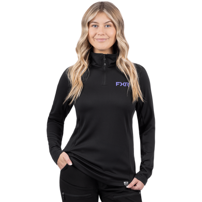 FXR Women's Pilot UPF 1/4 Zip Longsleeve