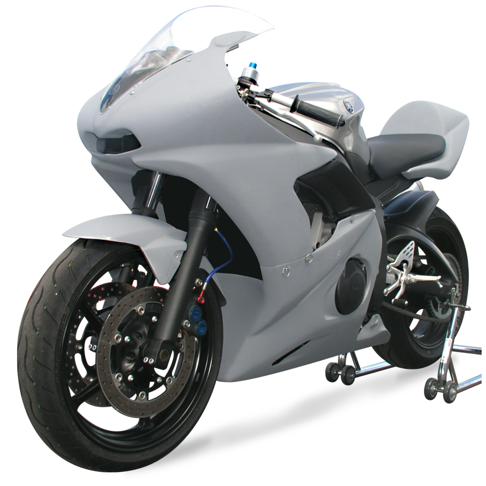 Hotbodies Racing Race Bodywork Primer Gray Yamaha YZF-R6 2003-2004 - Adventure Parts