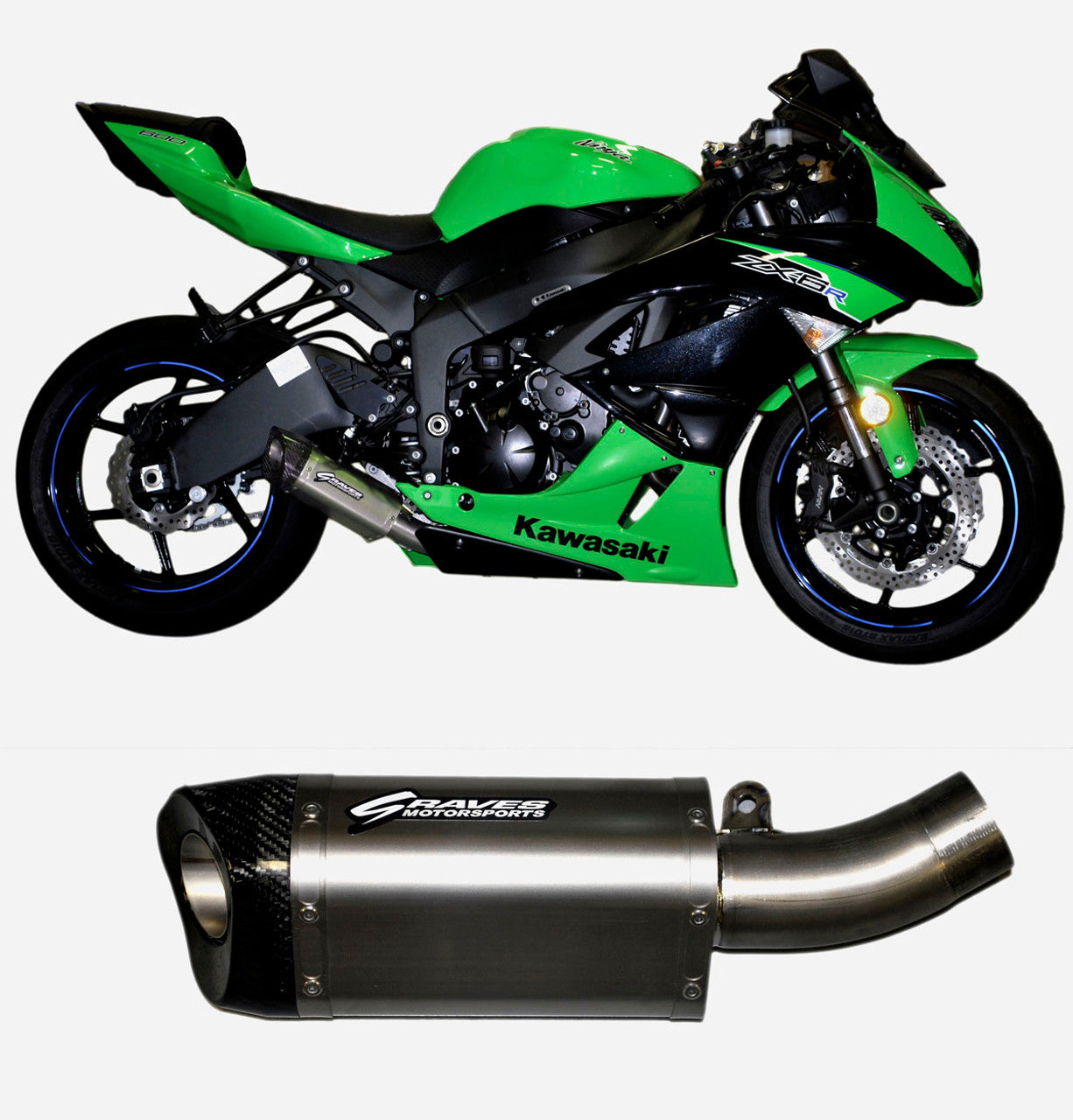 Graves Motorsports Slip-on Exhaust Kawasaki Ninja ZX6R / ZX636 2009-2017